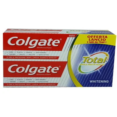 Colgate toothpaste 2X75 ml. Total withening.