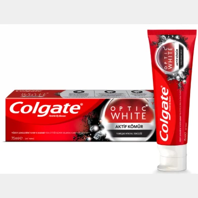 Colgate Optic White Activated Charcoal  75 ml
