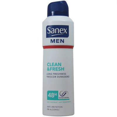 Sanex deodorant spray 200 ml. Men clean & fresh.