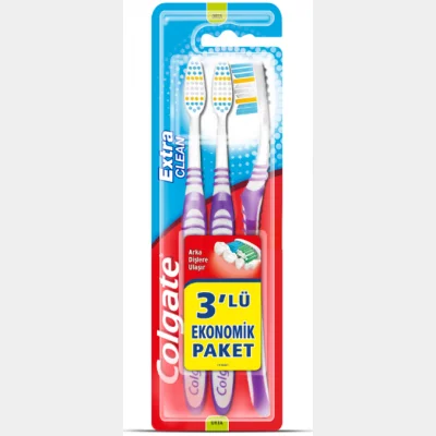 Colgate Extra Clean 2+1 Toothbrush  1 pcs