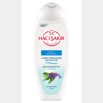 Hacı Şakir Shampoo Sage Effective Against Dandruff 500 ml