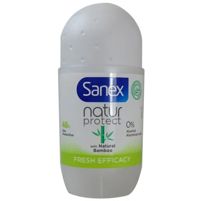 Sanex deodorant roll-on 50 ml. Natur protect fresh efficacy bambú.