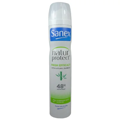 Sanex deodorant spray 200 ml. Natur protect fresh efficacy.