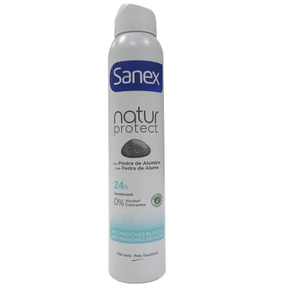 Sanex deodorant spray 200 ml. Natur protect alum stone anti-stain.