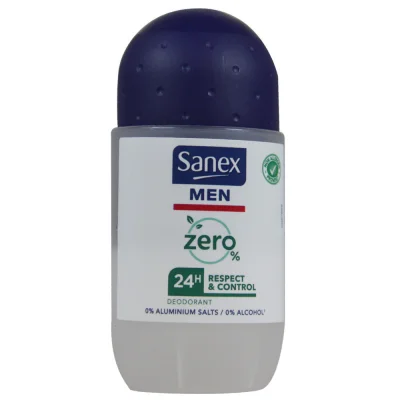 Sanex deodorant roll-on 50 ml. Men Zero respect & control.