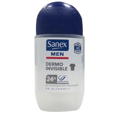 Sanex deodorant roll-on 50 ml. Men dermo invisible.