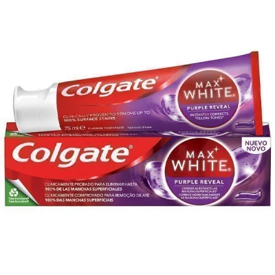 COLGATE MAX WHITE 75ml PURPLE REVEAL TOOTHPASTE