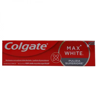 Colgate toothpaste 75 ml. Max white superior clean.