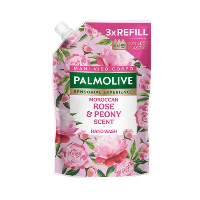 PALMOLIVE liquid hand wash refill 900ml - Rose & Peony