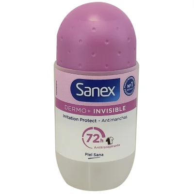 Sanex deodorant roll-on 50 ml. Dermo invisible.