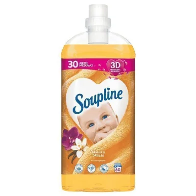 SOUPLINE CON. FABRIC SOFTENER 60w 1,26lt VANILLA & MANDARIN