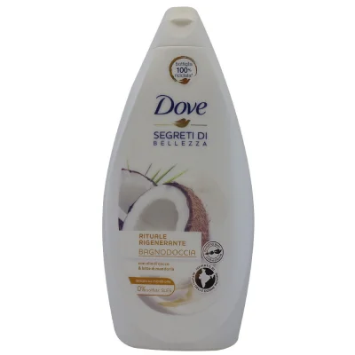 Dove bath gel 450 ml. Coconut oil and almond milk.