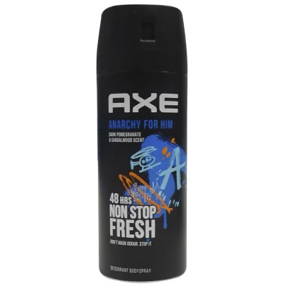AXE deodorant bodyspray 150 ml. Anarchy for Him Non Stop Fresh.