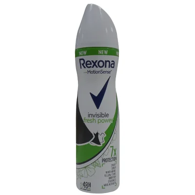 Rexona deodorant spray 150 ml. Fresh power invisible.
