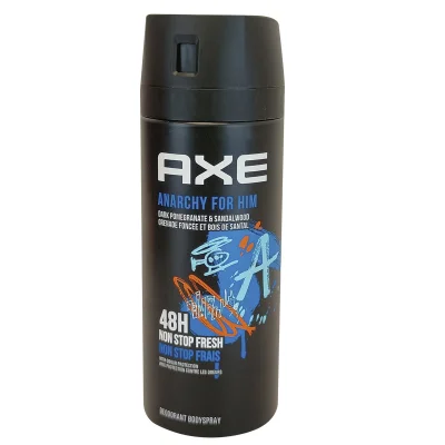 AXE deodorant bodyspray 150 ml. Anarchy for him.