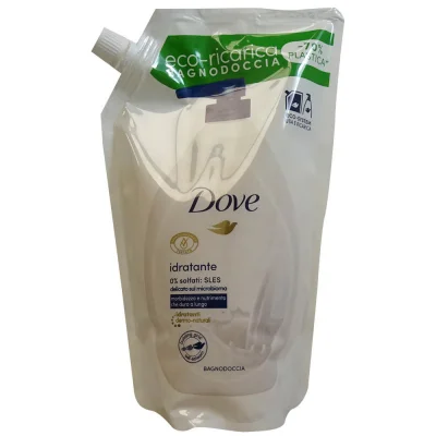 Dove bath gel 720 ml. Eco-refill original.