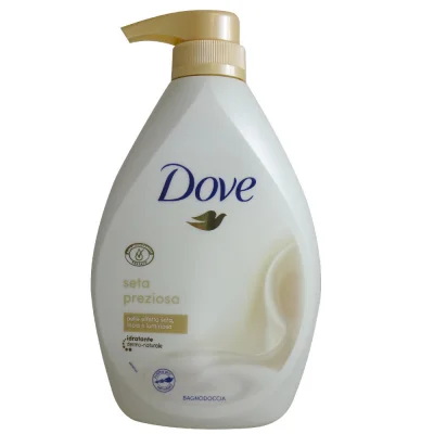 Dove bath gel 720 ml. Silk with dispenser.