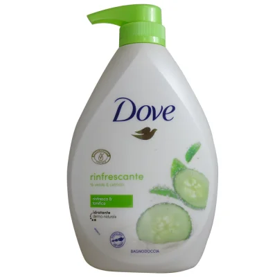 Dove bath gel 720 ml. Green tea & cucumber with dispenser.