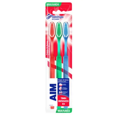 AIM TOOTHBRUSH 3pcs COMFORT PLUS