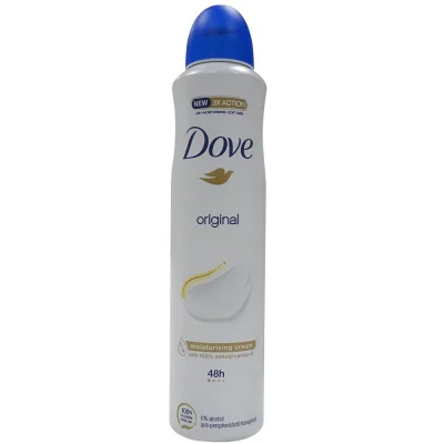 Dove deodorant spray 250 ml. Original.
