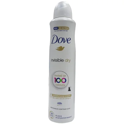 Dove deodorant spray 250 ml. Invisible dry.