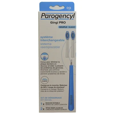Parogencyl toothbrush replaceable + 2 refill. Gingi PRO soft.