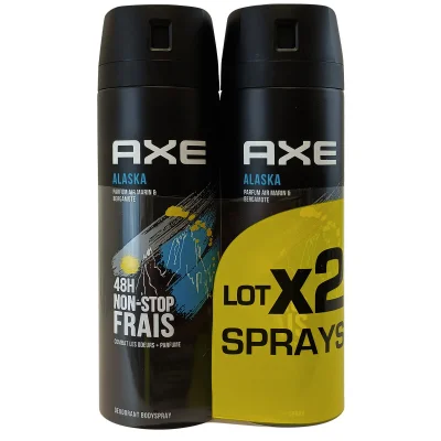 AXE deodorant bodyspray 2x200 ml. Alaska.