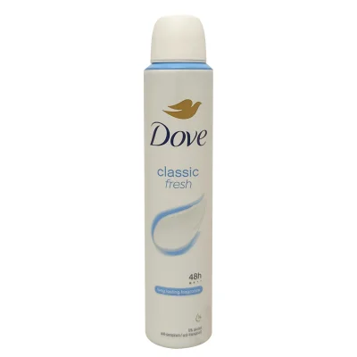 Dove deodorant spray 200 ml. Classic fresh.