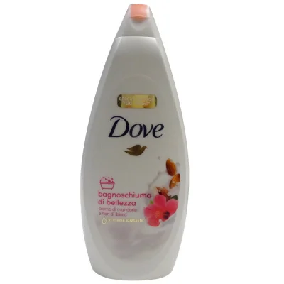 Dove bath gel 750 ml. Almond cream & ibiscus.