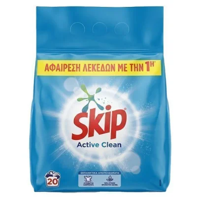 SKIP LAUNDRY POWDER DETERGENT 20washes ECO 1.3kg