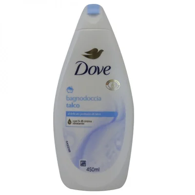 Dove bath gel 450 ml. Talcum.