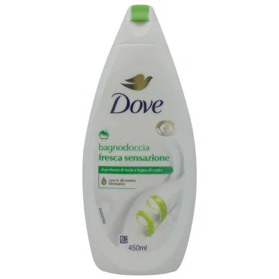 Dove bath gel 450 ml. Apple fragrance and cedar wood.