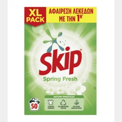 SKIP ΣΚΟΝΗ 50Μ SPRING FRESH 3.250kg