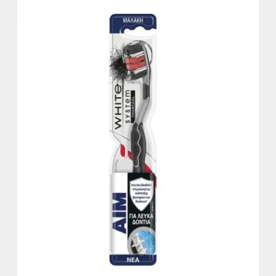AEM TOOTHBRUSH WHITE SYSTEM CHARCOAL SOFT