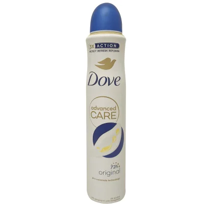 Dove deodorant spray 200 ml. Advanced care original.