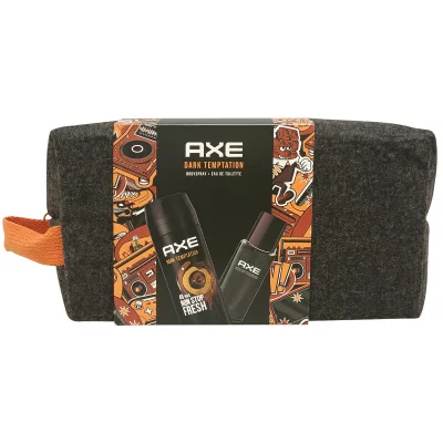 AXE pack Dark Temptation toiletry bag + deodorant bodyspray 150 ml. + eau de toilette 75 ml.