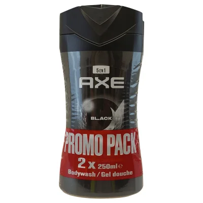 AXE gel 2x250 ml. Black.