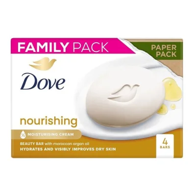 DOVE soap bar nourishing family pack 4x90g