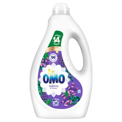 OMO LIQUID LAUNDRY DETERGENT 34w 1,53lit LEVANDA