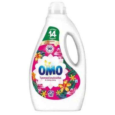 OMO LIQUID LAUNDRY DETERGENT 50w 2,25 lit TROPICAL FLOWERS