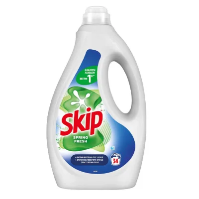 SKIP LIQUID LAUNDRY DETERGENT 34washes 1,53 lit SPRING FRESH