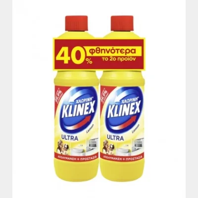 KLINEX ULTRA LEMON 2X750ml (THE 2ND -40%)