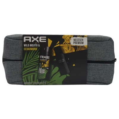 AXE Mojito & Cedarwood toiletry bag. Bodyspray 150 ml. + cologne 100 ml.
