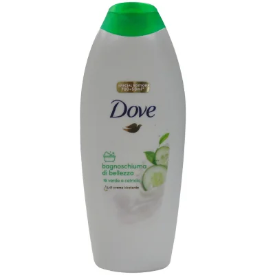 Dove bath gel 750 ml. Cucumber & green tea.