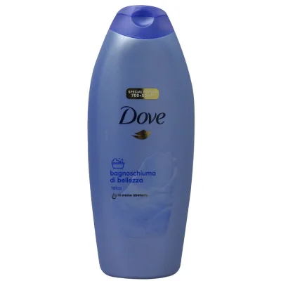 Dove bath gel 750 ml. Talcum.
