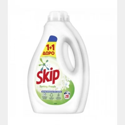 SKIP ΥΓΡΟ ΠΛΥΝΤΗΡΙΟΥ 28Μ SPRING FRESH 2Χ1,4lt Χ2 ΣΕΤ