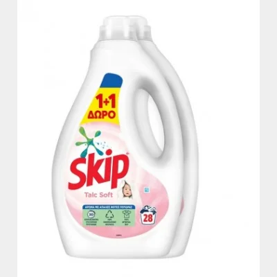 SKIP ΥΓΡΟ ΠΛΥΝΤΗΡΙΟΥ 28Μ TALC 2Χ1,4lt Χ2 ΣΕΤ