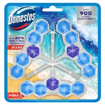 Domestos Toilet Holder Ocean Power 5 3x50g