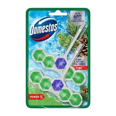 Domestos Toilet Holder Power 5 Pine 2x50g