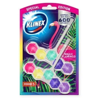 KLINEX WC BLOCK POWER 5 2x50gr. MAGIC FLAMINGO